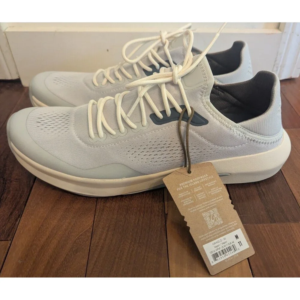 Olukai Shoes Sneakers Mens Size 11 Vapor Blue Kaholo Nautical Travel Boat